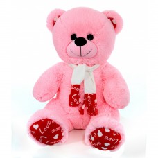 Ведмежа з шарфом рожеве В147/2 65см
