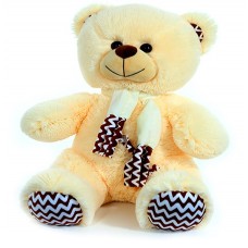 Ведмежа з шарфом світло-персикове В147/2 65см