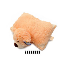 Ведмедик-подушка мал персиковий В038 37см