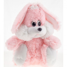 Зайчик сидячий рожевий 0703505 35см