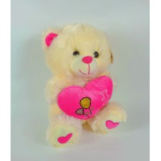Ведмідь із серцем муз 077418 25см