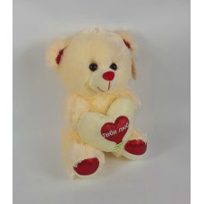 Ведмідь із серцем муз 077468 25см