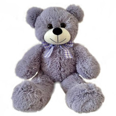 Ведмежа з бантом сіре В146/0 45см