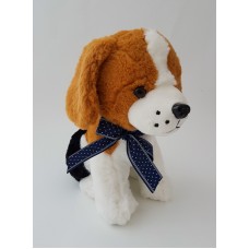 Собака з бантом 1701425 муз 25 см