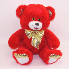 Ведмежа Блискучий бант вел червоний 130см