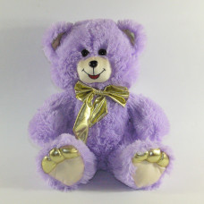 Ведмедик Блискучий бант вел лавандовий 130см