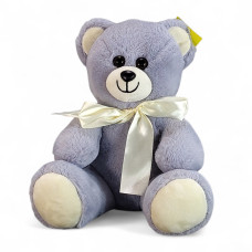 Ведмежа з бантом B361/1 сіре 65см
