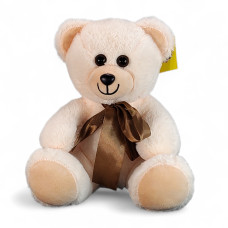 Ведмежа з бантом B361/0 світло-персикове 48см