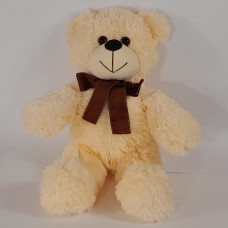 Ведмедик з бантом світло-персиковий В146/5 135см