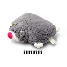 Котик-подушка В007 сіра 45см 
