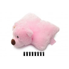 Ведмедик-подушка мал розова В038 37см 