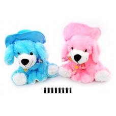 Песик Пулька в капелюсі муз 14319/30 2кол 30см