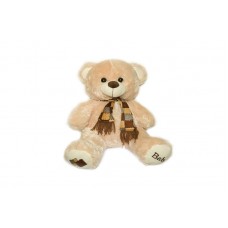 Ведмедик з шарфом сірий 50см 1202/50