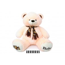 Ведмедик з шарфом 40см молочн. 1269/40