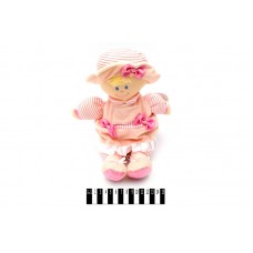 Лялька м'яка 8275-4/28 в платті та капелюсі 28см