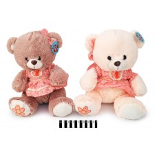 Ведмедик в платті  (2 кол) 2766/33 33см