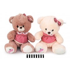 Ведмедик в платті  (2 кол) 5352/33 33см