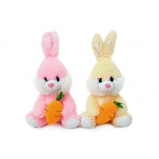 Зайчик з морквою 35см муз. 3776/35 (2 кол)