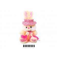 Зайчик з шарфом 50см муз. 3638/50