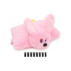 Заяц-подушка больш розов В047 45см