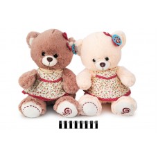 Ведмедик в платті  (2 кол) 3079/33 33см