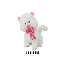 Котик білий з бантиком 1085/50 50см