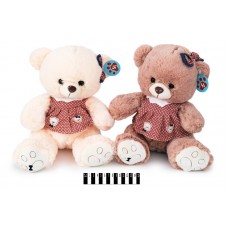 Ведмедик в платті  (2 кол) 2877B/33 33см